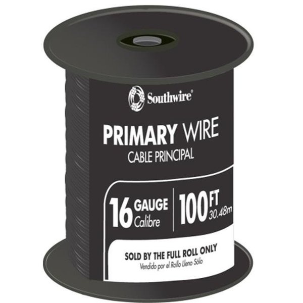 Southwire Southwire Company 55666623 100 ft. Black 16 Gauge 19 Strand Primary Auto Wire 55666623